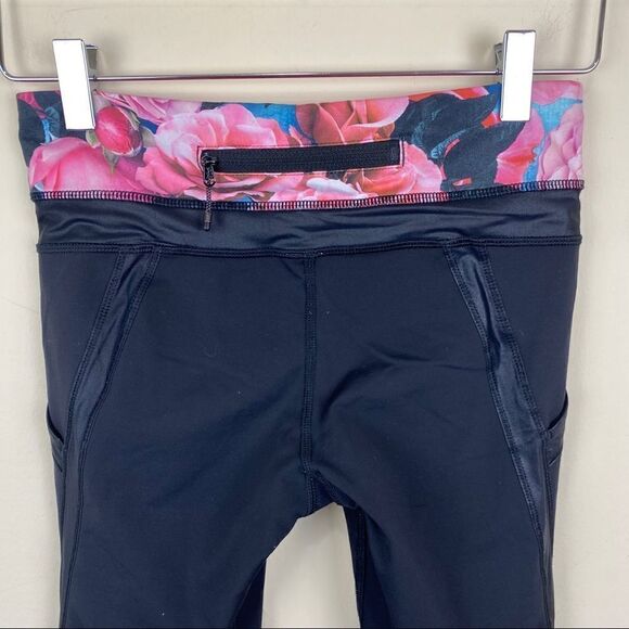 Lululemon Secret Garden Inspire Crop Leggings 4 - Picture 3 of 8